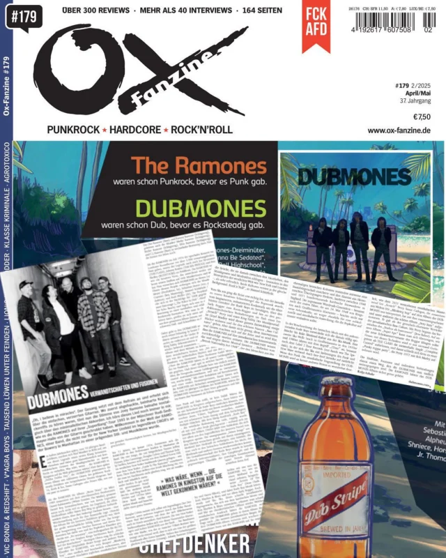 We’ve got a great feature in the latest issue of Germany’s #1 magazine for Punk Rock, Rock’n’Roll, and all things loud — huge thanks to @oxfanzine! #dubmones #dub #rocksteady #echobeach #Ramones